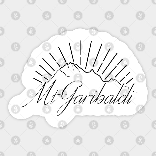 Mt Garibaldi Sticker by StevenSwanboroughDesign